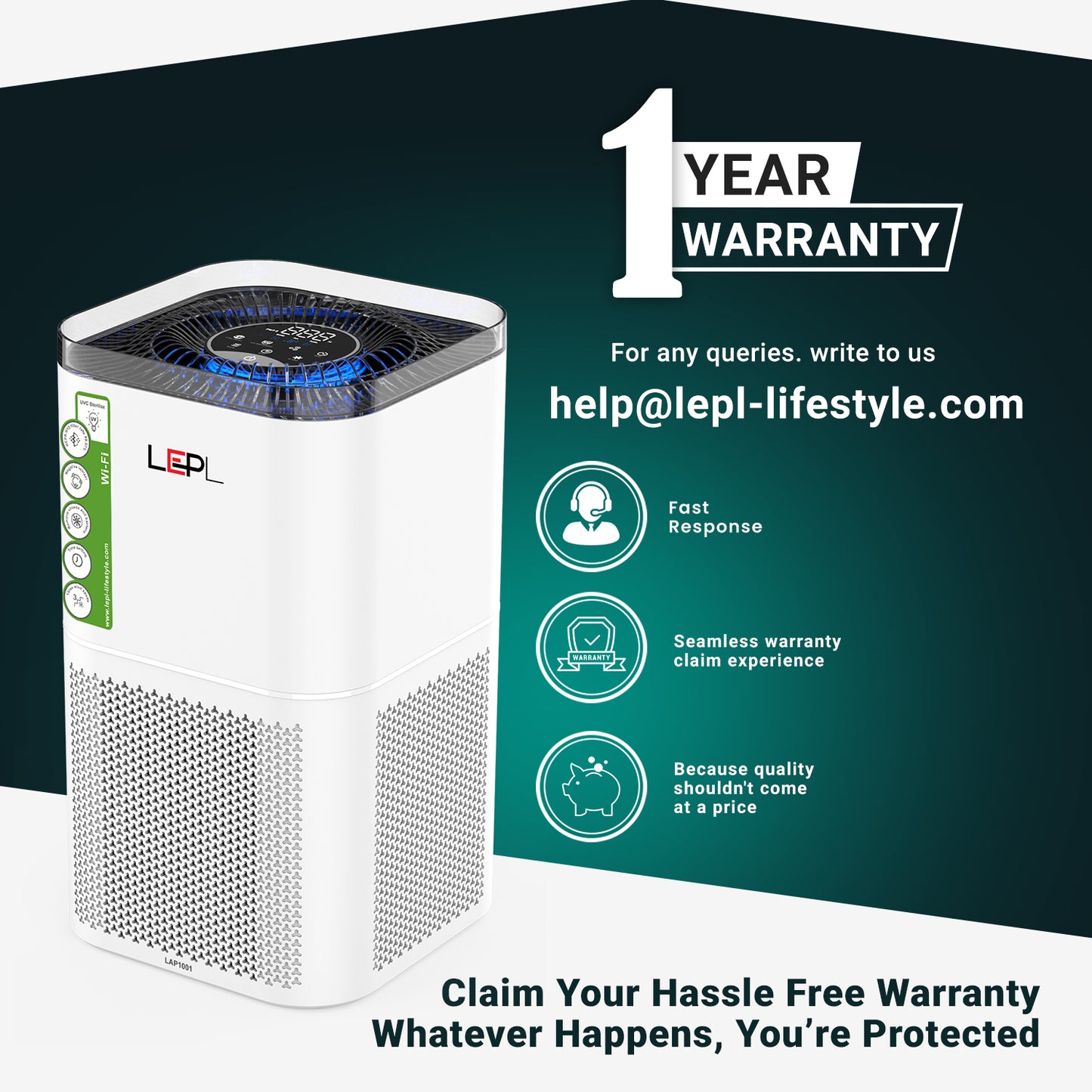LEPL LAP1001 Air Purifier