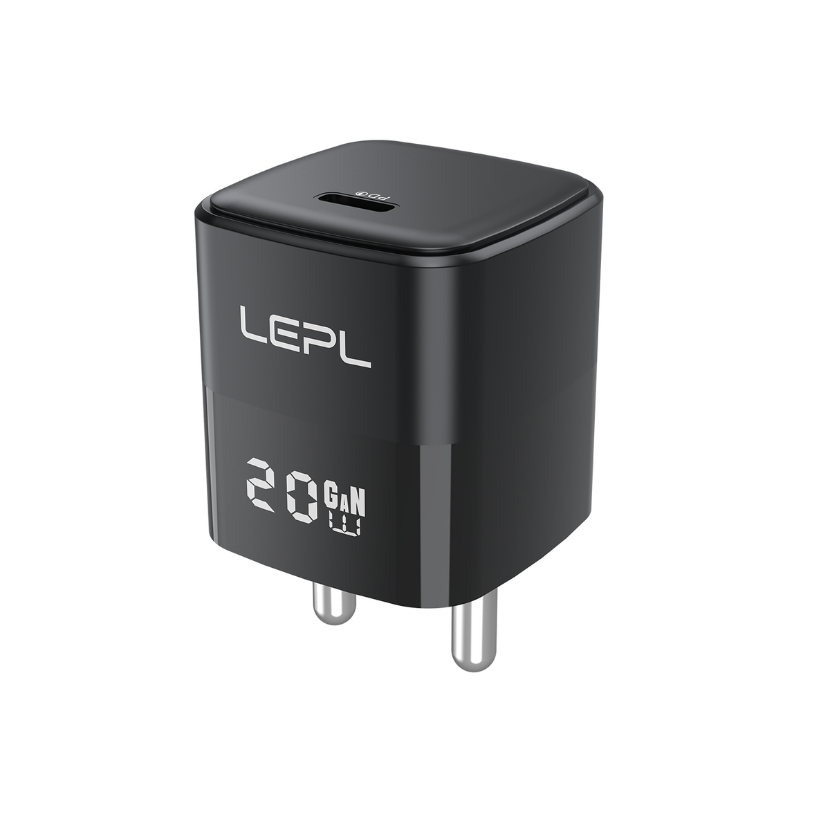 LEPL GaN Pro 20WC 20W USB Type-C PD Wall Charger, Black