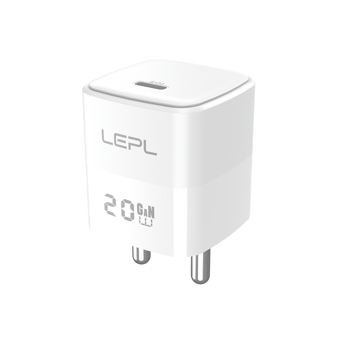 LEPL GaN Pro 20WC 20W USB Type-C PD Wall Charger, White