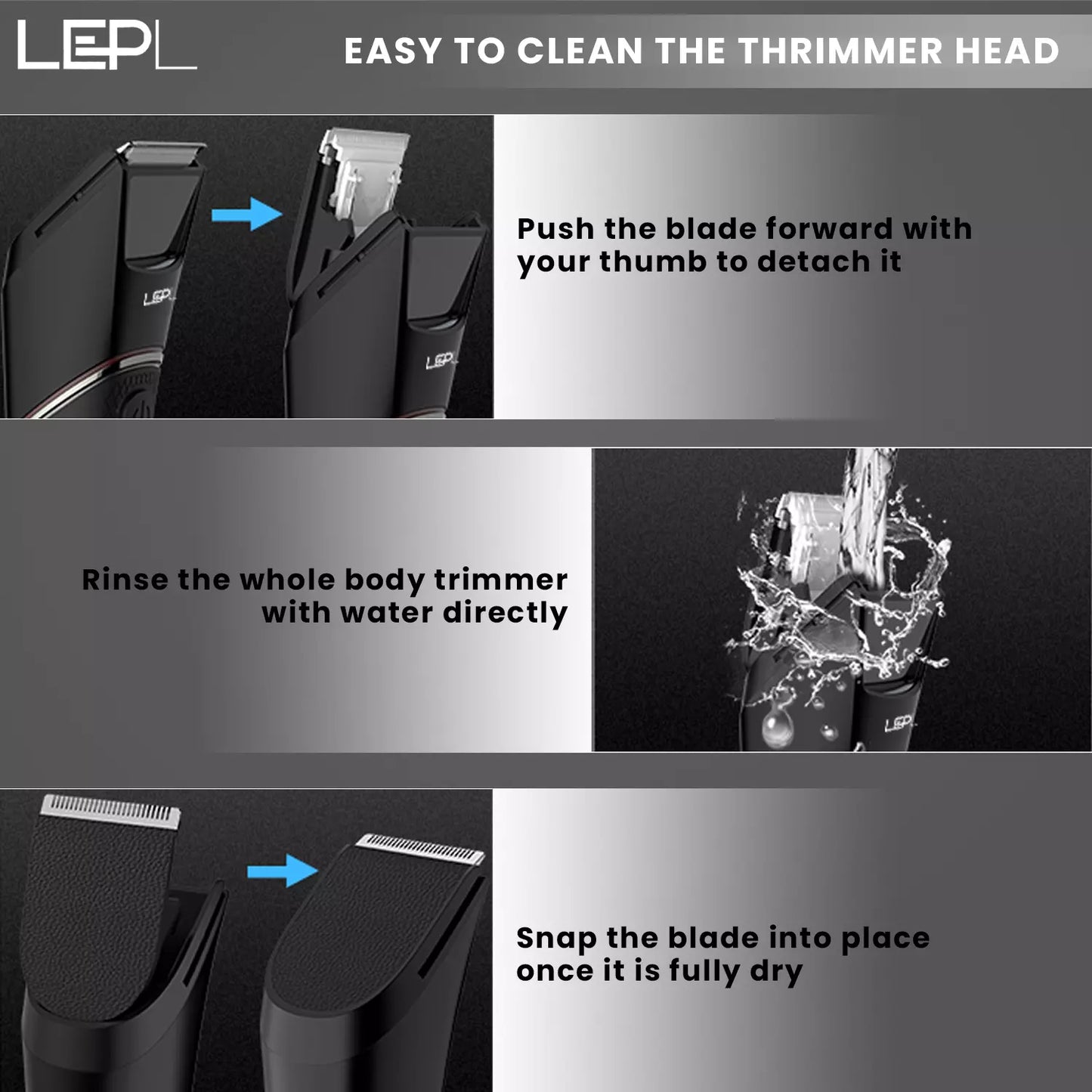 LEPL LT-105 Body Hair Trimmer For Men