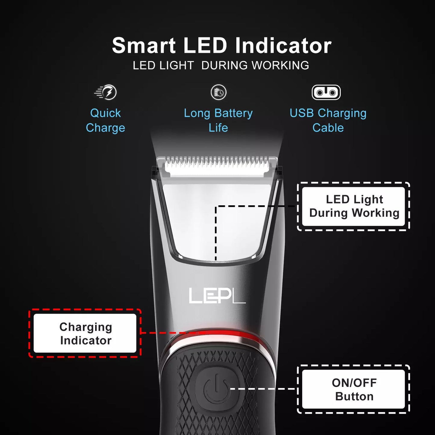 LEPL LT-105 Body Hair Trimmer For Men