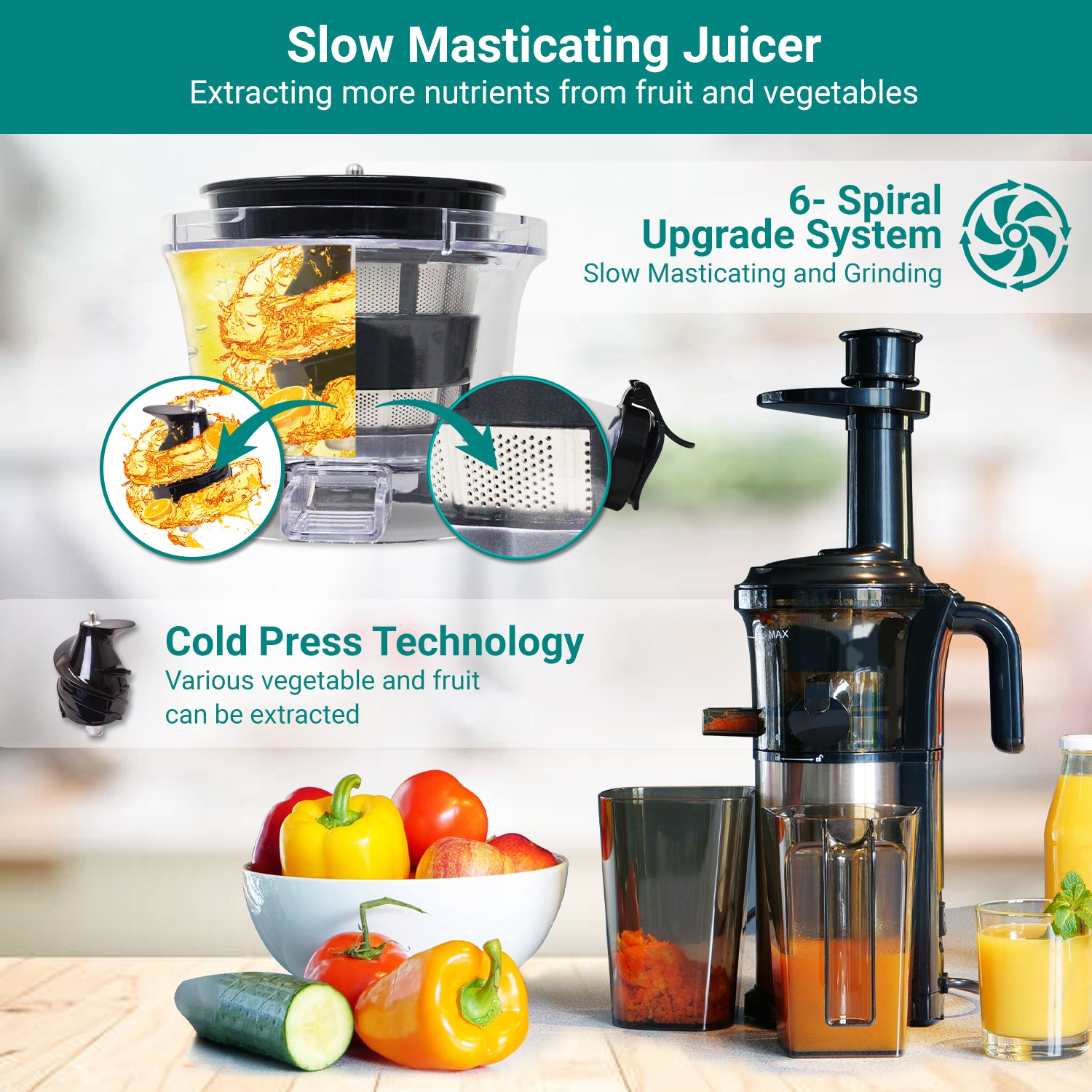Buy Online Slow Juicer Machine LEPL Juicer