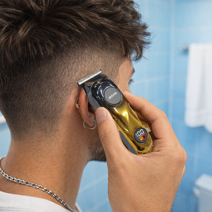 LEPL A-305 Professional Hair Trimmer with 2 Years Warranty, Gold & Black