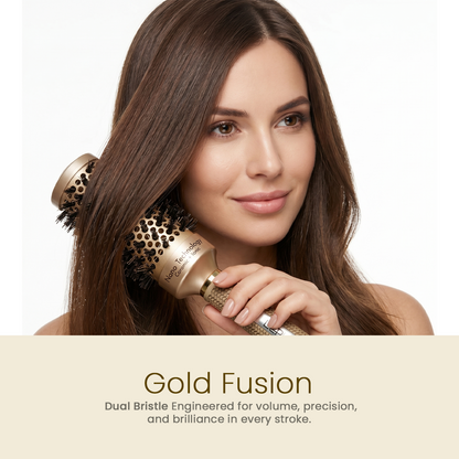 LEPL GoldFusion 45mm Professional Round Hair Brush, Blush Gold