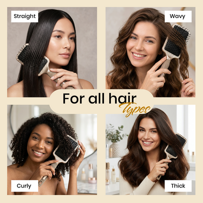 LEPL Studio Pro Paddle Hair Brush, Blush Gold