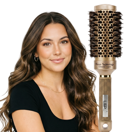 LEPL GoldFusion 45mm Professional Round Hair Brush, Blush Gold