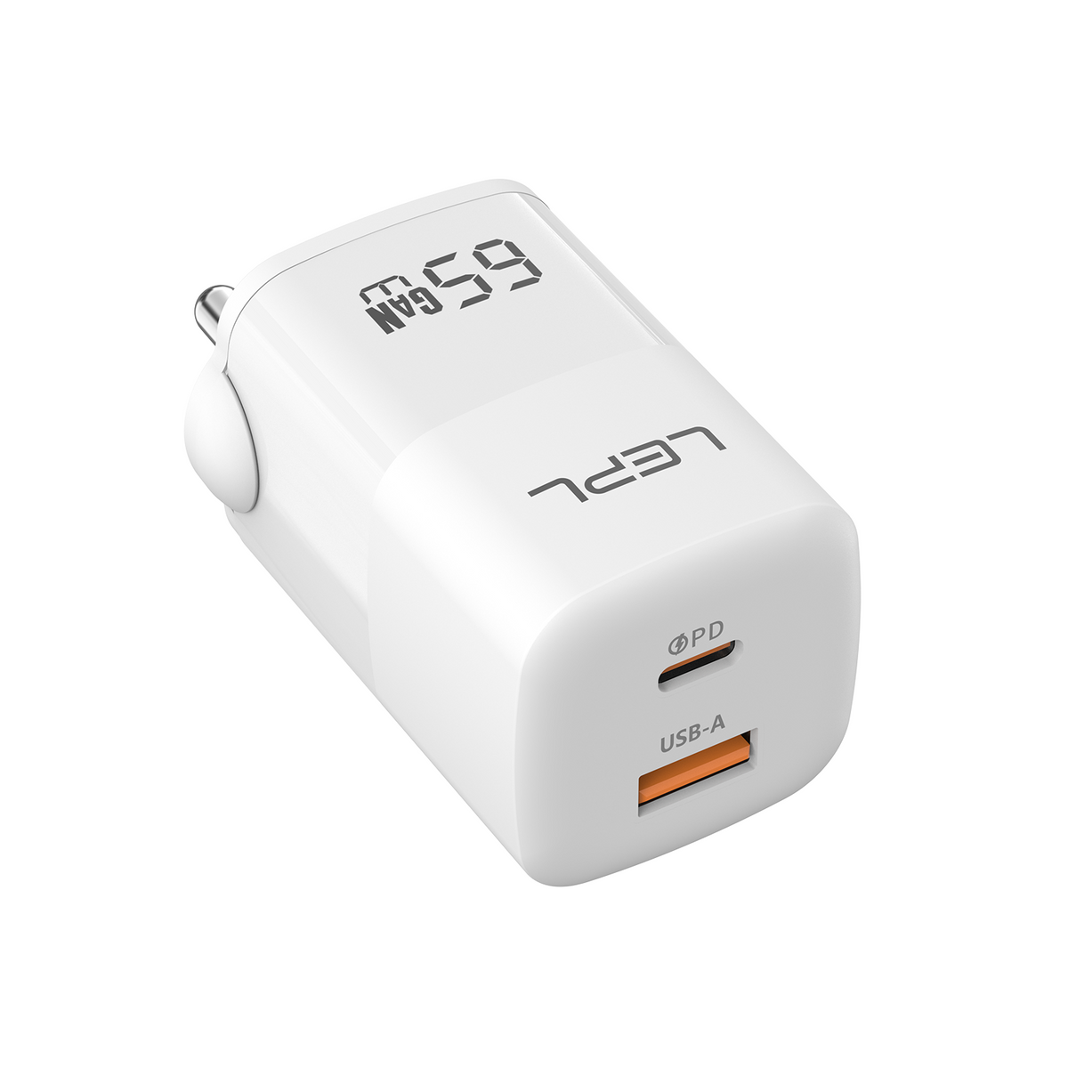LEPL GaN Pro 65WAC 65W GaN Wall Charger, White