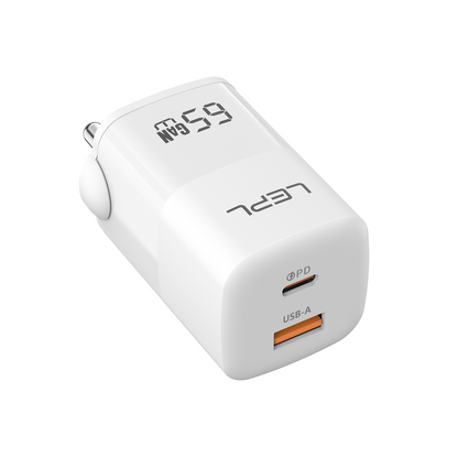 LEPL GaN Pro 65WAC 65W GaN Wall Charger, White