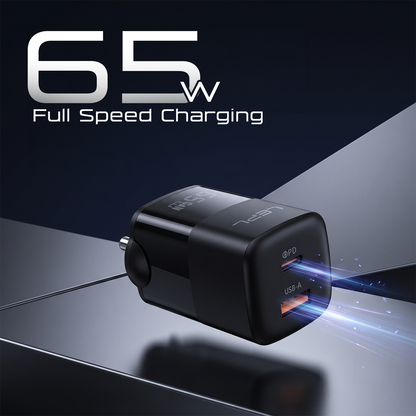 LEPL GaN Pro 65WAC 65W GaN Wall Charger, Black