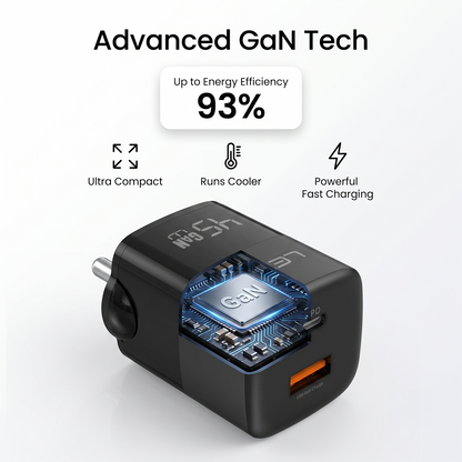 LEPL GaN Pro 45WAC 45W GaN Wall Charger, Black