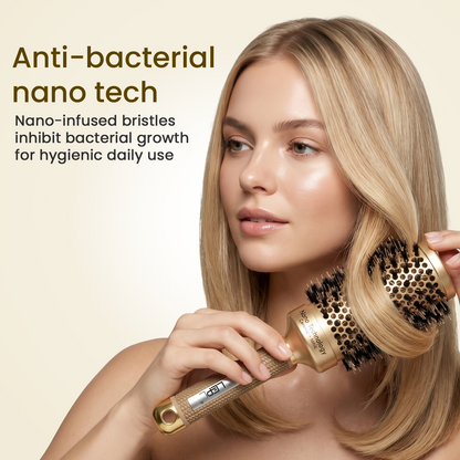 LEPL GoldFusion 53mm Professional Round Hair Brush, Blush Gold