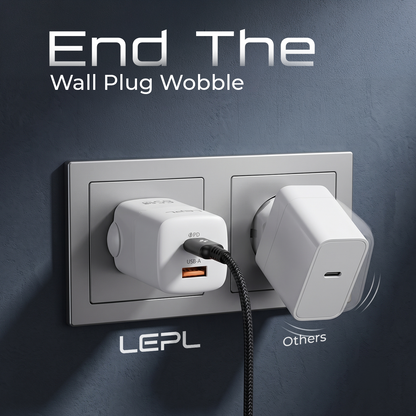 LEPL GaN Pro 65WAC 65W GaN Wall Charger, White