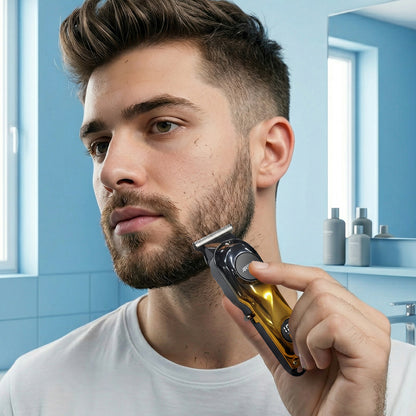 LEPL A-305 Professional Hair Trimmer with 2 Years Warranty, Gold & Black