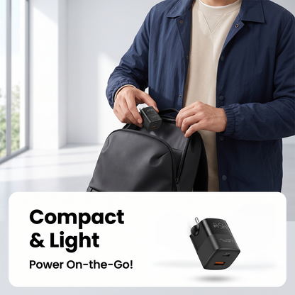 LEPL GaN Pro 45WAC 45W GaN Wall Charger, Black