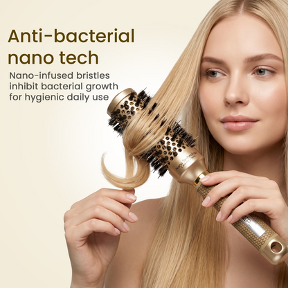 LEPL GoldFusion 32mm Professional Round Hair Brush, Blush Gold