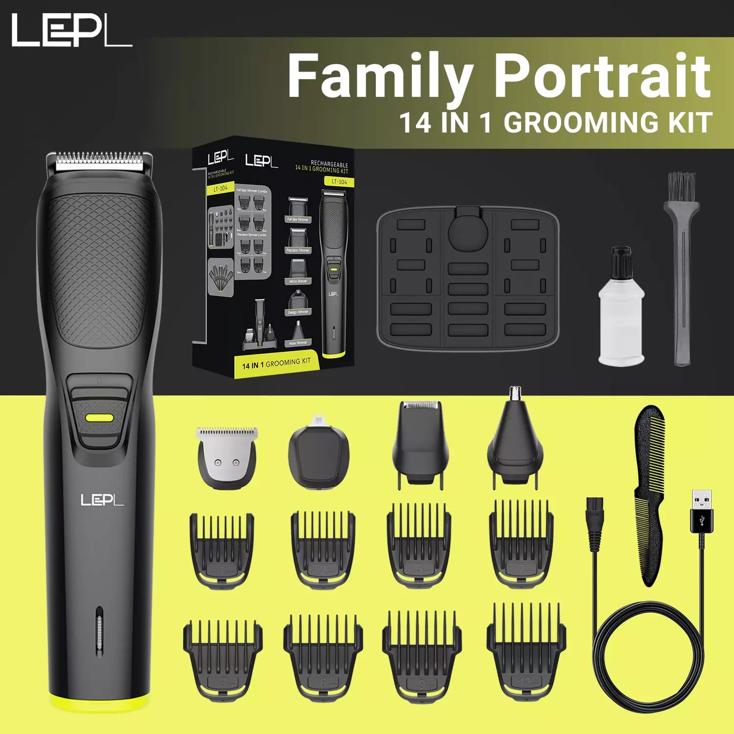 LEPL LT-104 Hair Grooming Kit For Men