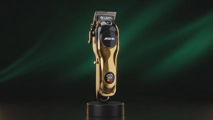 LEPL A-203 Professional Hair Clipper with 2 Years Warranty, Gold & Black