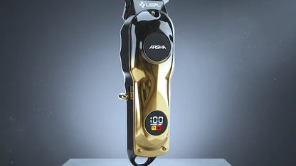 LEPL A-305 Professional Hair Trimmer with 2 Years Warranty, Gold & Black